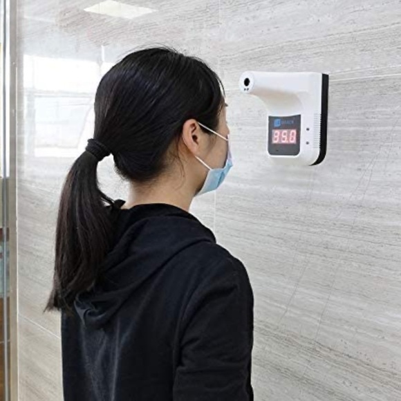 Non-contact Wall Mounted Infrared Forehead Thermometer with Alarm - Picture 6 of 8